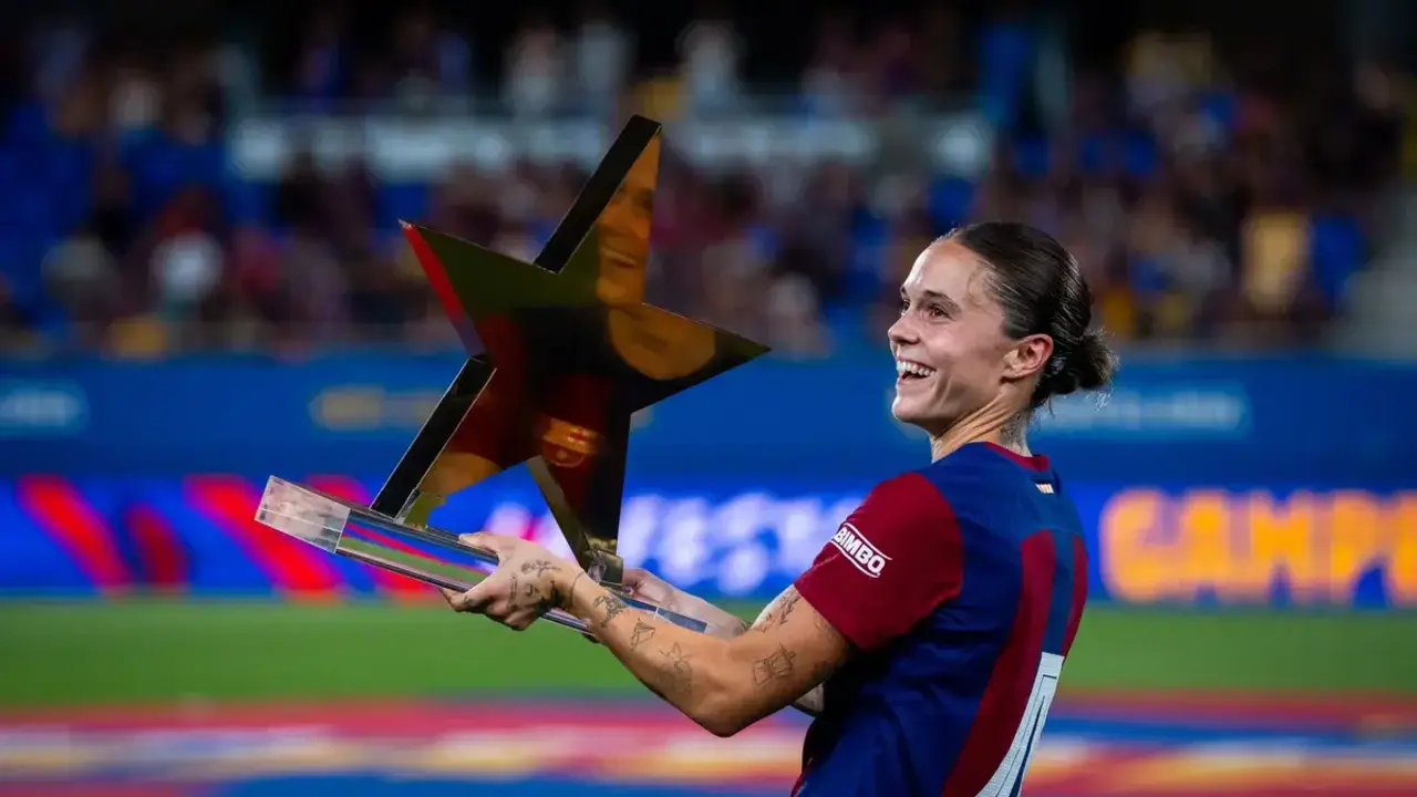 Mapi Le&oacute;n con el Bar&ccedil;a / BAR&Ccedil;A