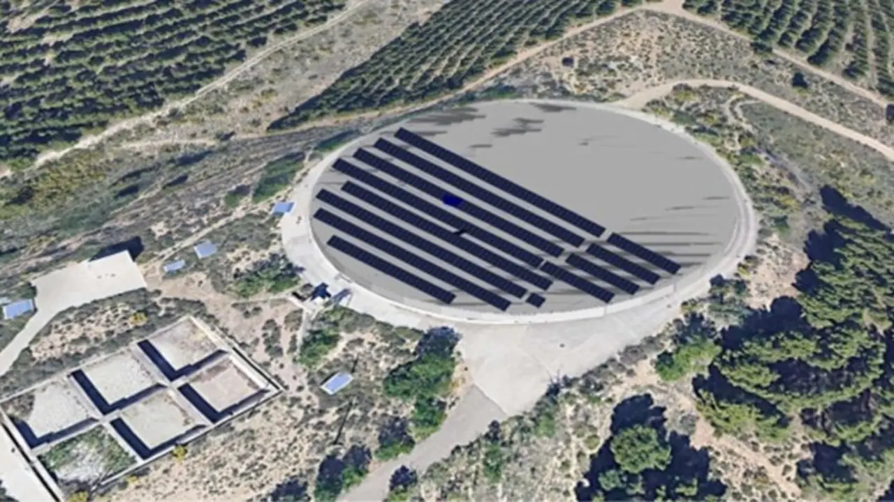Recreaci&oacute;n de la planta fotovoltaica ./ Ayuntamiento de Zaragoza