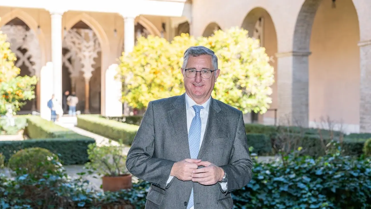 El consejero de Turismo y Medio Ambiente, Manuel Blasco, este jueves en La Aljafer&iacute;a