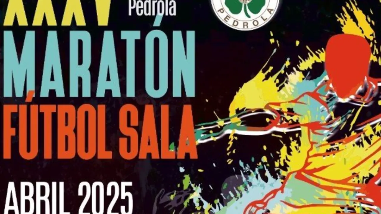 Cartel de la XXXV edici&oacute;n del Marat&oacute;n de F&uacute;tbol Sala Villa de Pedrola.