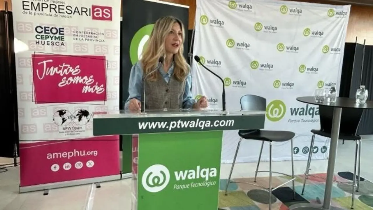 La vicepresidenta del Gobierno de Arag&oacute;n, Mar Vaquero, en Huesca