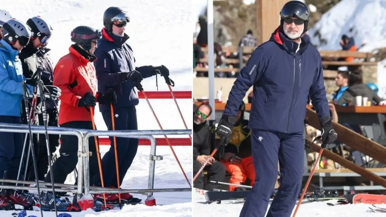 El rey Felipe VI disfrutando de Baqueira Beret en compa&ntilde;&iacute;a de amigos