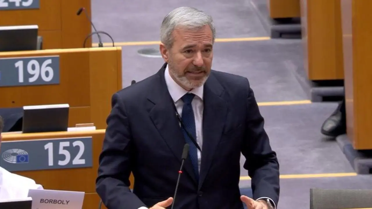 El presidente del Gobierno de Arag&oacute;n, Jorge Azc&oacute;n, en el Comit&eacute; Europeo de las Regiones./ Gobierno de Arag&oacute;n