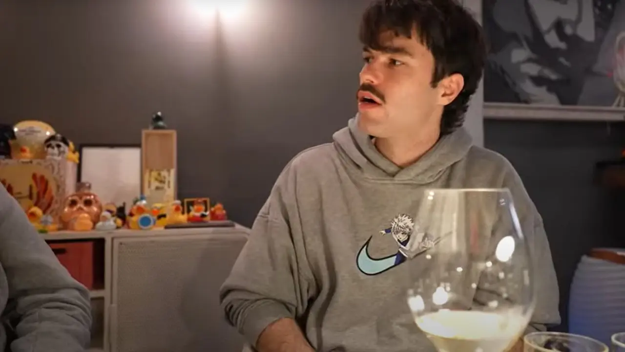 Peldanyos durante su cena en Zaragoza ./ Youtube