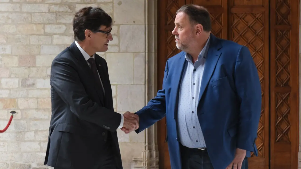 Salvador Illa y Oriol Junqueras
