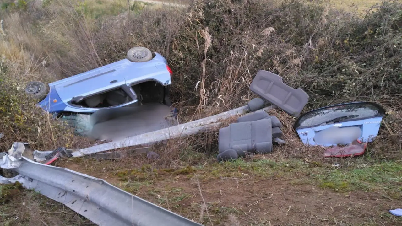 Foto del accidente. / DPZ
