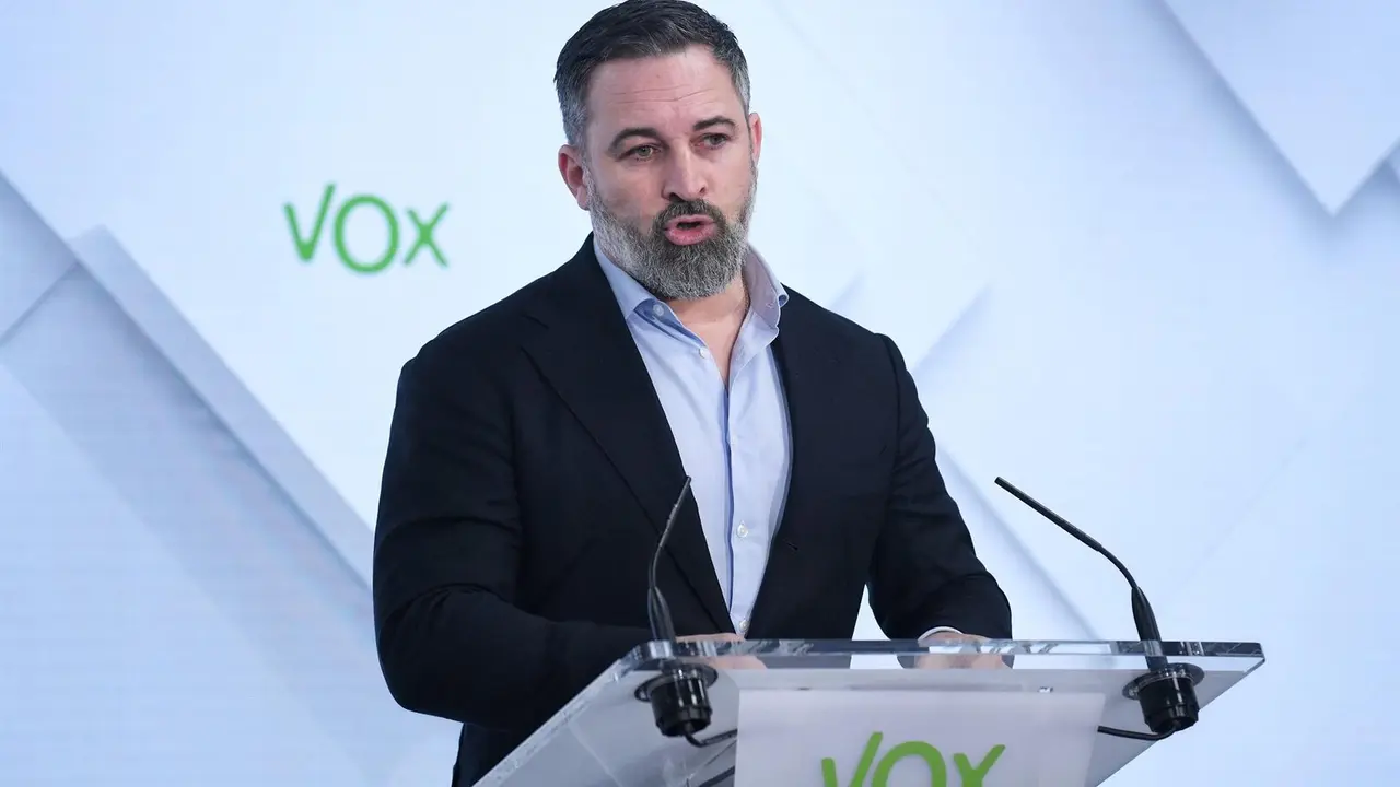 El l&iacute;der de VOX, Santiago Abascal ./ Fernando S&aacute;nchez - Europa Press