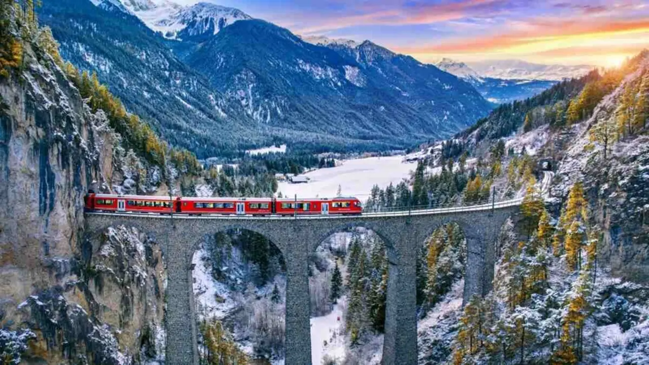 Tren por los Alpes