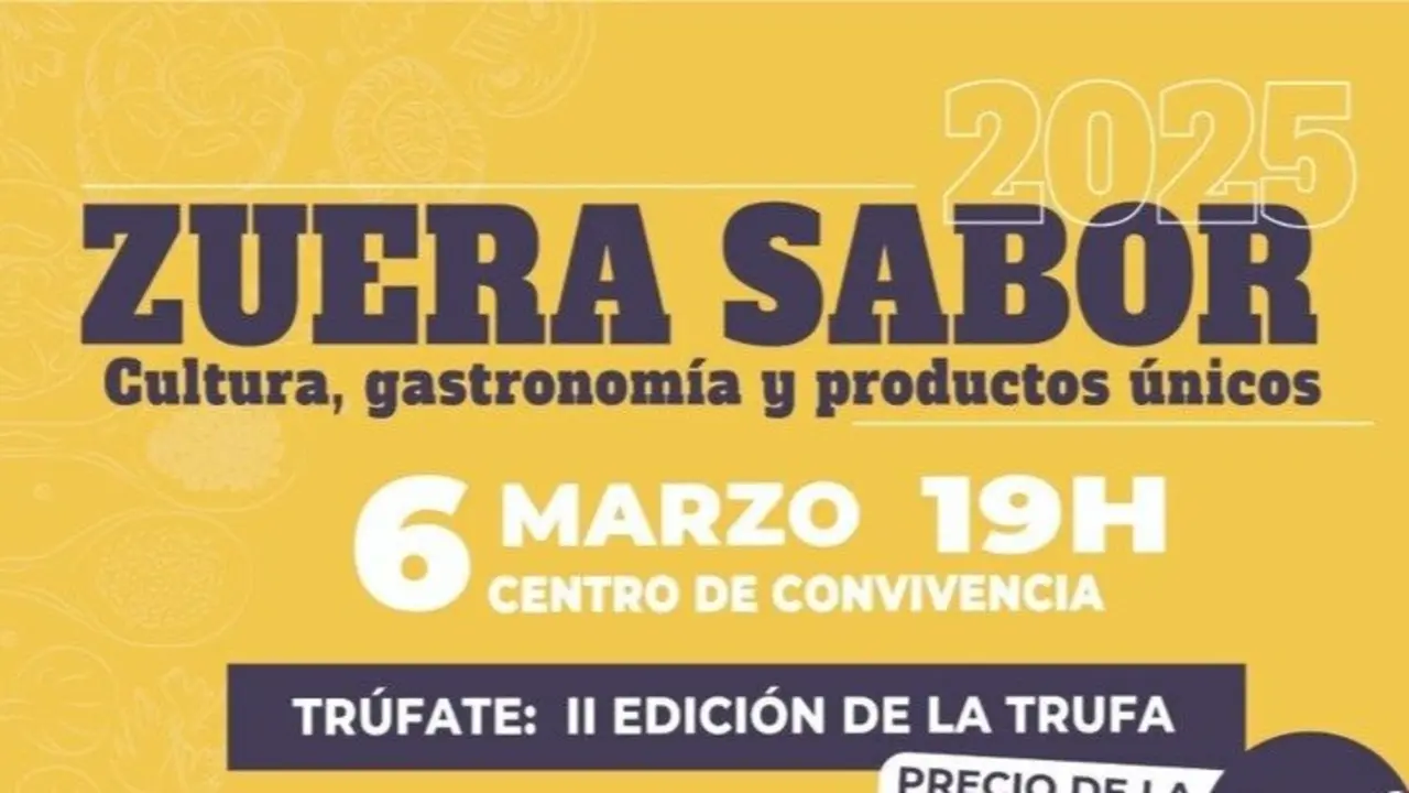 Cartel de la cata de trufa de Zuera Sabir 2025.