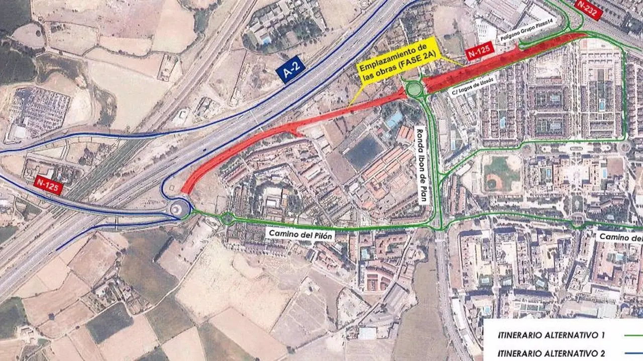 Este jueves comienza la Fase 2 de las obras de urbanizaci&oacute;n de la carretera N-125 del aeropuerto / MINISTERIO DE TRANSPORTES