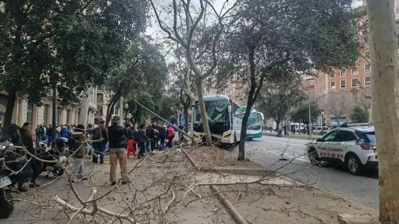 Accidente en la Av. Diagonal de Barcelona a las 15 horas | M.A