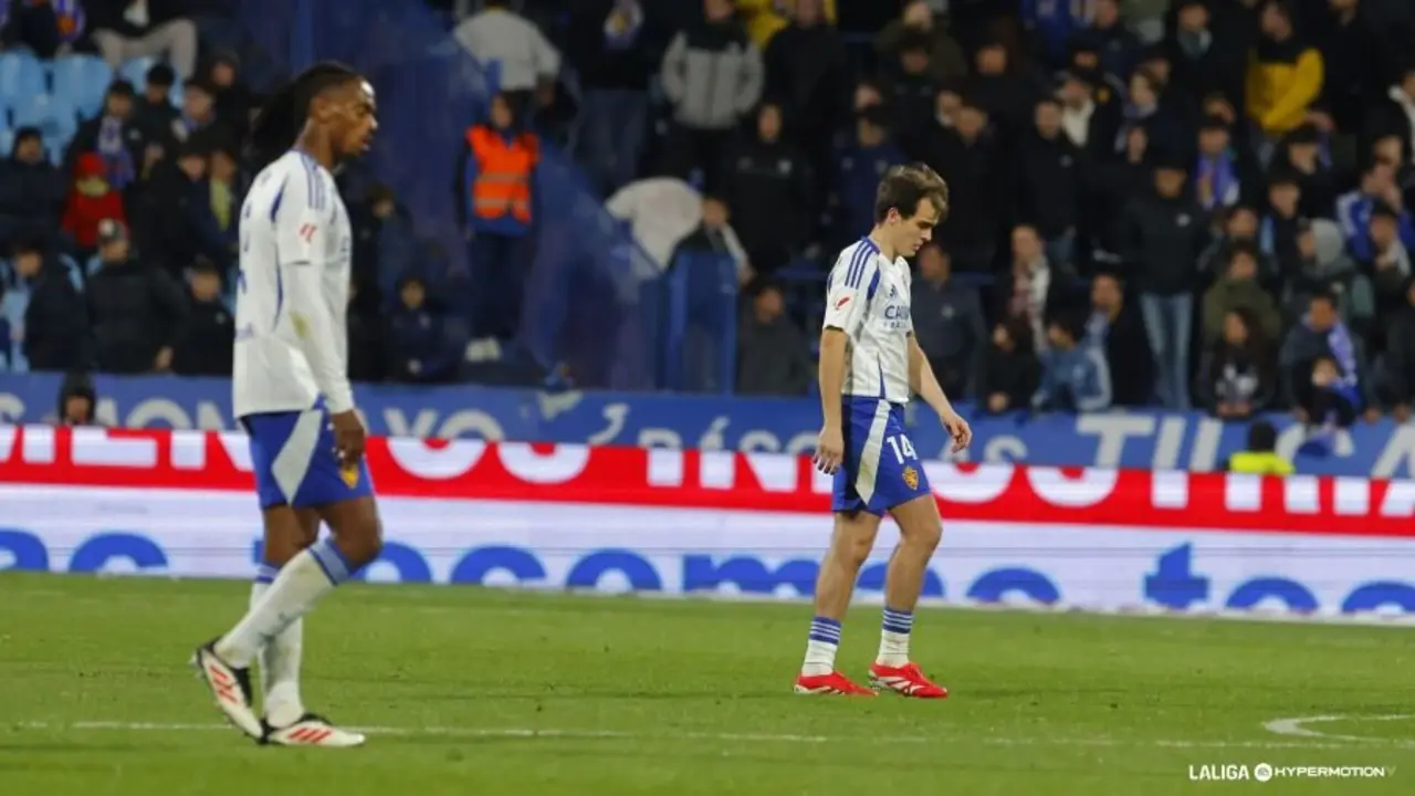 Jair y Francho durante un partido con el Real Zaragoza / LaLiga