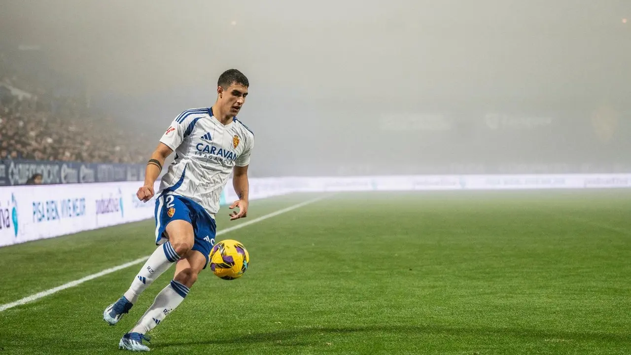 Marcos Luna en el Real Zaragoza-Albacete / Marcos Cebri&aacute;n