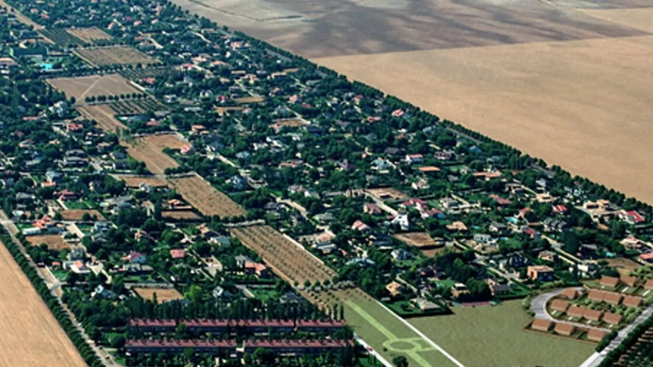 Vista a&eacute;rea de la urbanizaci&oacute;n El Zorongo.