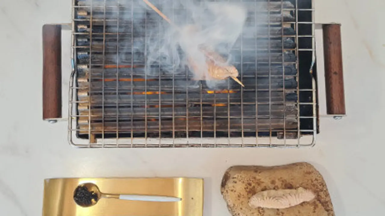 Uno de los platos del restaurant El Bat&aacute;n, en Tramacastilla (Teruel).