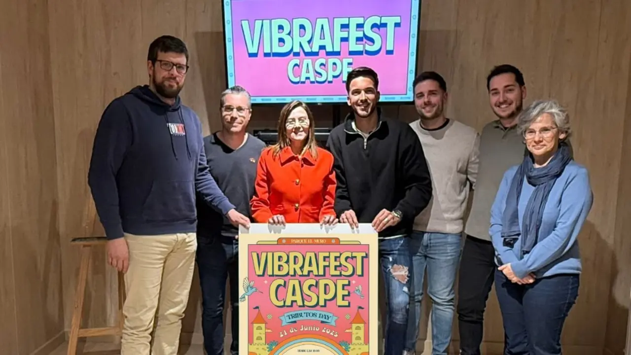 Presentaci&oacute;n del Vibrafest en Caspe.