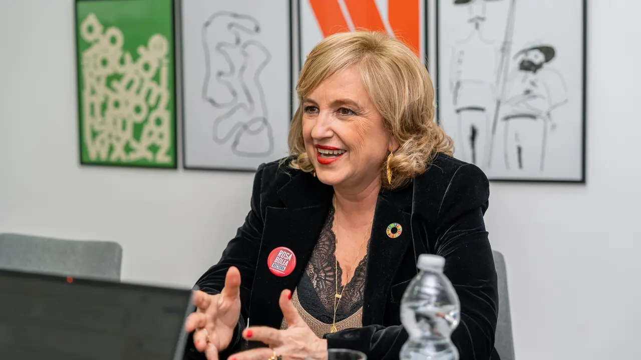 Rosa Bolea, candidata al rectorado de la Universidad de Zaragoza.