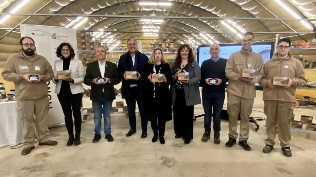 PResentacion de la marca de setas ecol&oacute;gicas Laderas del Moncayo en Tarazona. / ATADES