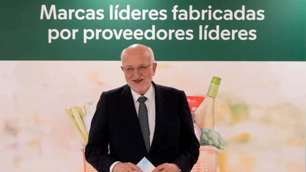 El presidente de Mercadona, Juan Roig, tras la presentaci&oacute;n de los resultados. / MERCADONA