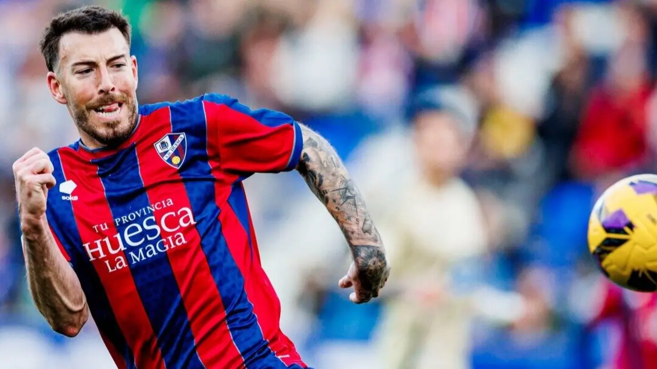 Sergi Enrich durante un partido / SD Huesca