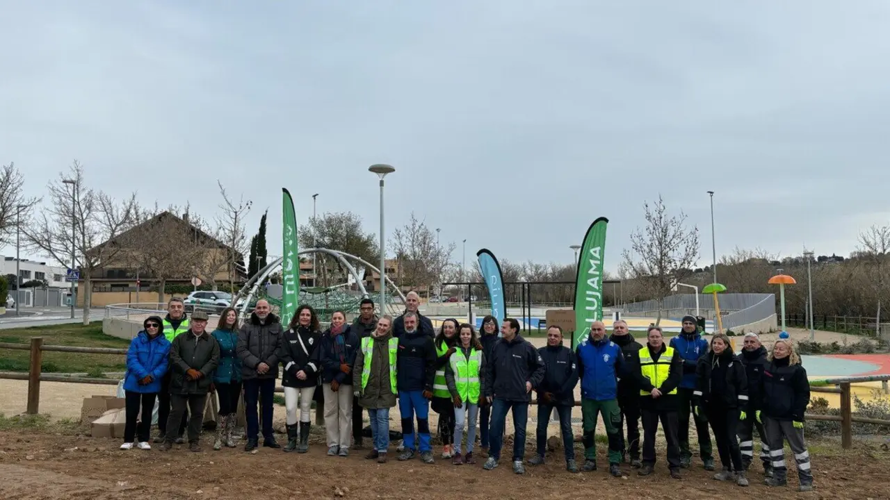 Cuarte de Huerva ampl&iacute;a sus zonas verdes con una replantaci&oacute;n forestal en colaboraci&oacute;n con Lujama