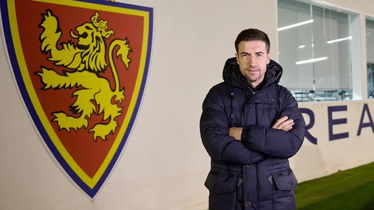 Gabi en la Ciudad Deportiva / REAL ZARAGOZA