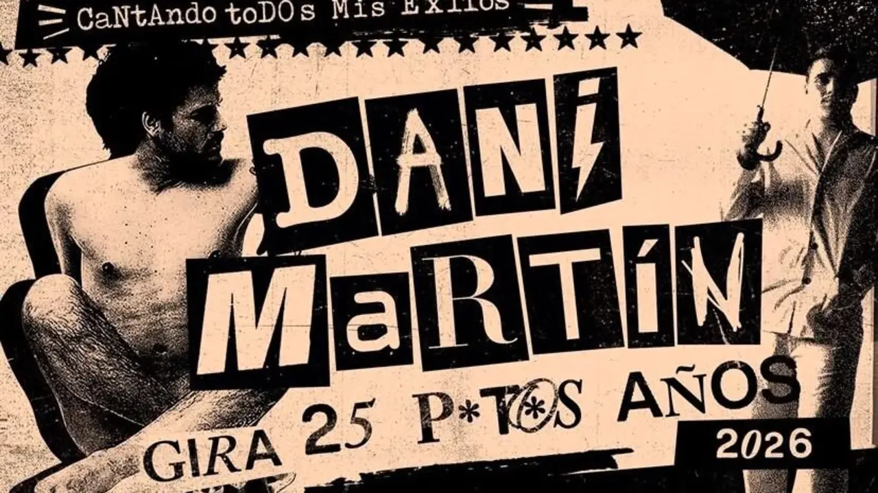 Cartel de la gira '25 pts a&ntilde;os'.