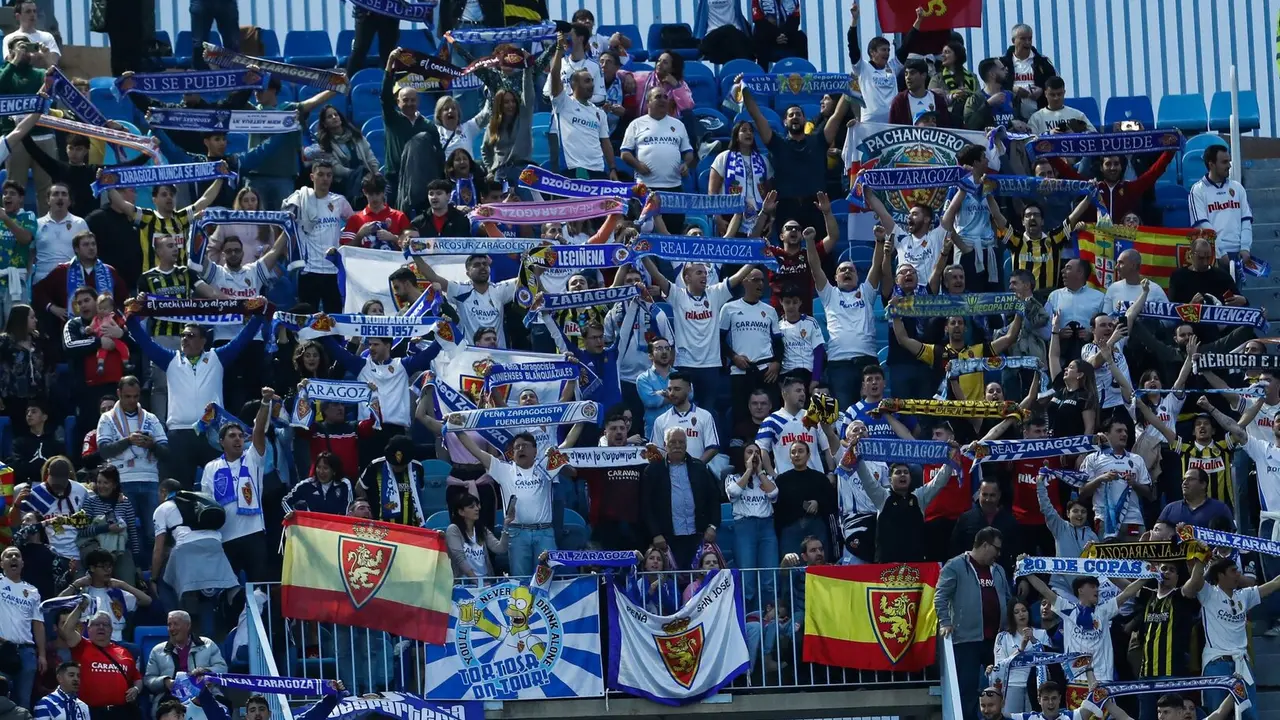 Afici&oacute;n del Real Zaragoza en el desplazamiento a M&aacute;laga / Real Zaragoza