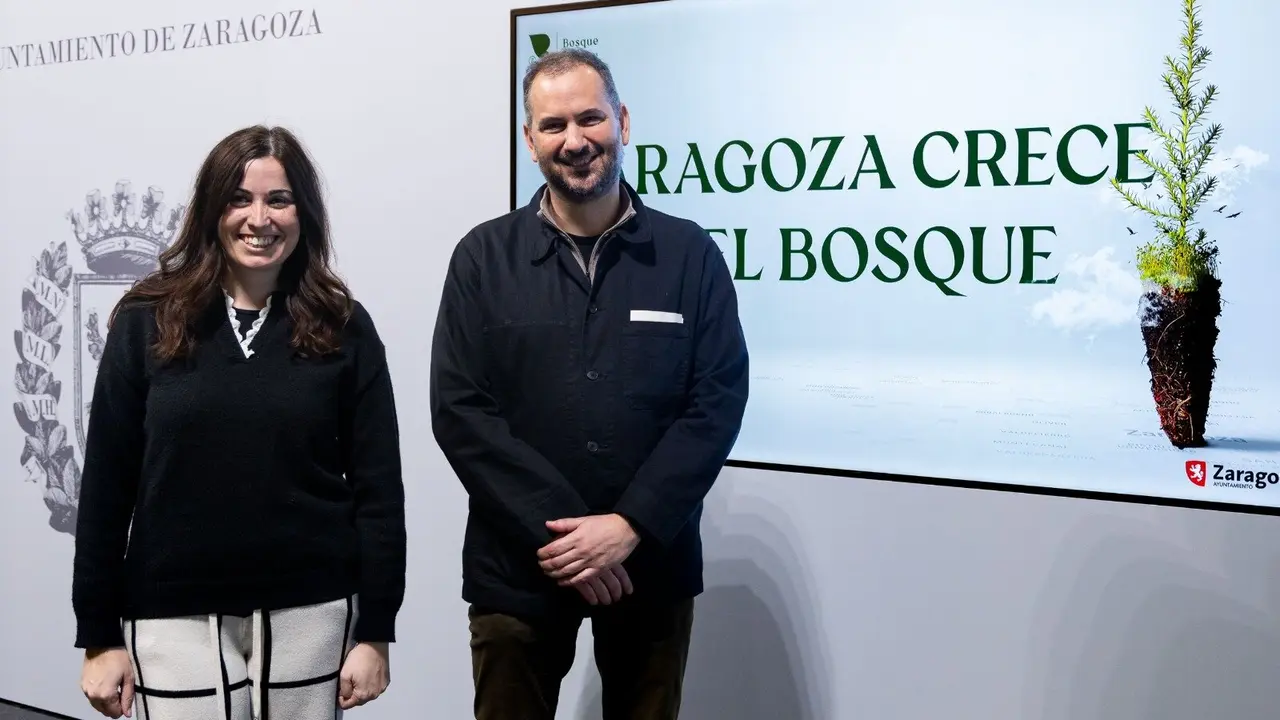 Presentaci&oacute;n de los datos de plantaciones del Bosque de los Zaragozanos en su cuarta campa&ntilde;a de plantaciones. / AZ