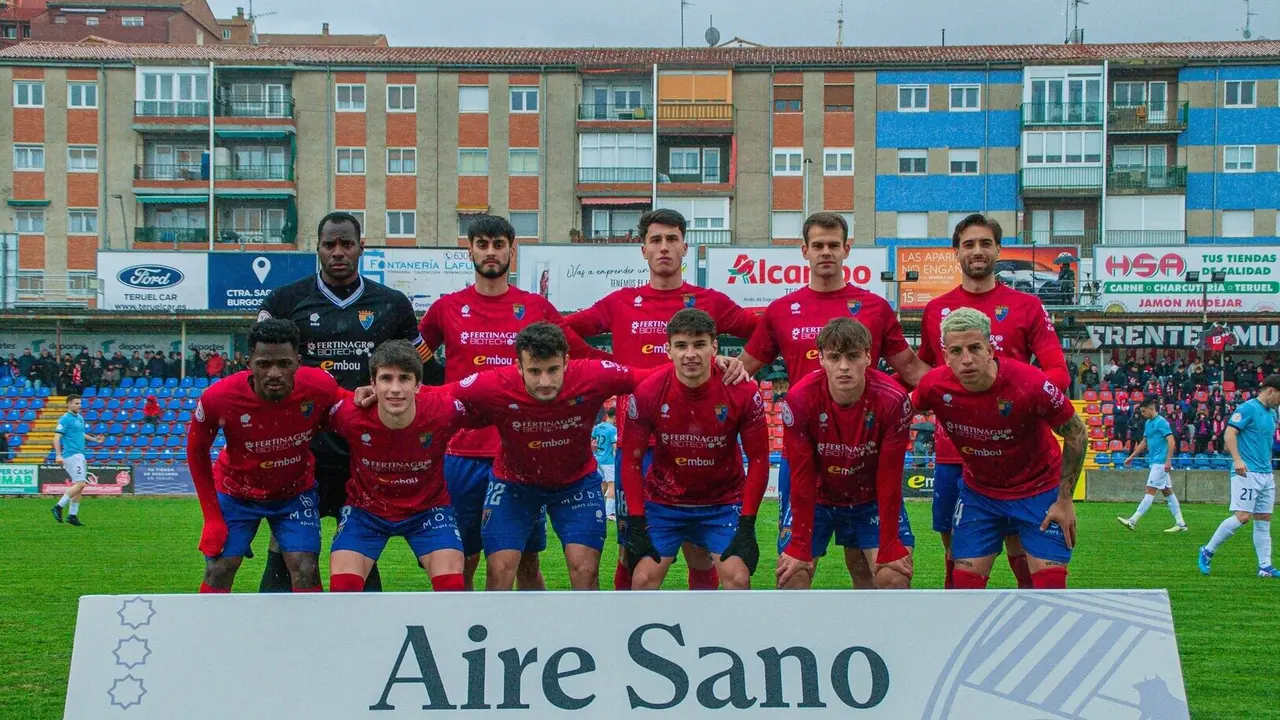 Once inicial del CD Teruel en la &uacute;ltima jornada / CD Teruel