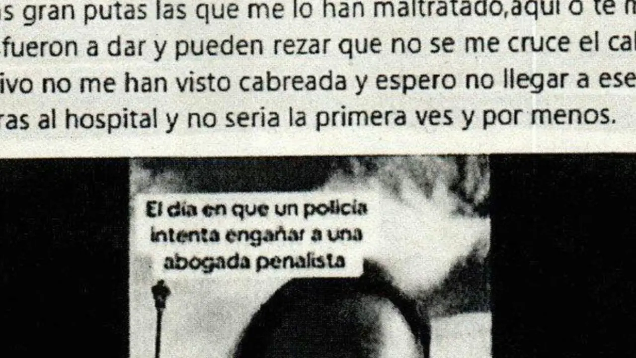 Imagen de una de las supuestas amenazas que esta madre puso en una red social /Cedida a H.A.