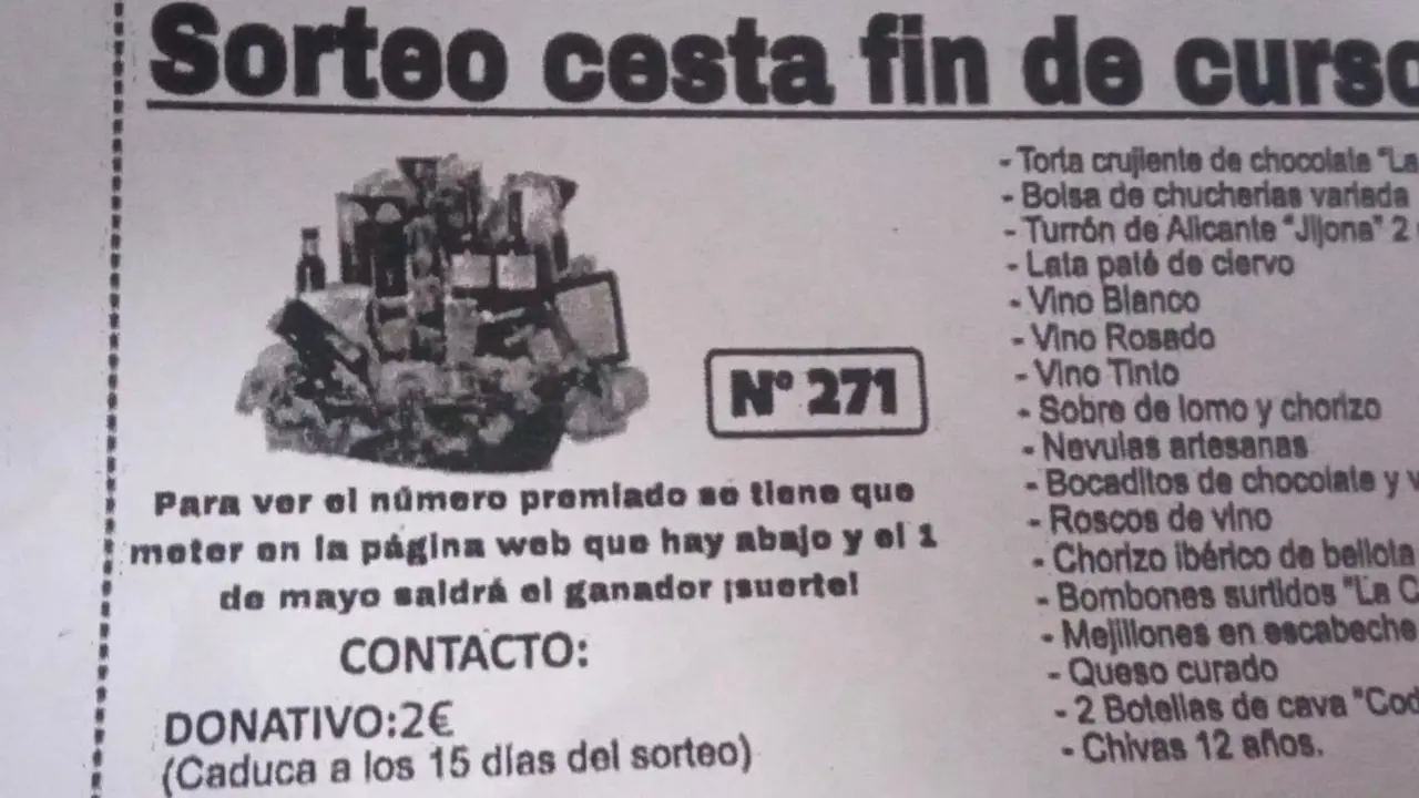 Imagen de uno de los boletos falsos que ha vendido el presunto estafador /H.A.