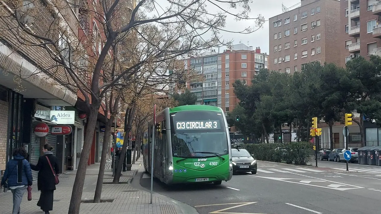 Nuevo autob&uacute;s circular de Zaragoza. - EUROPA PRESS