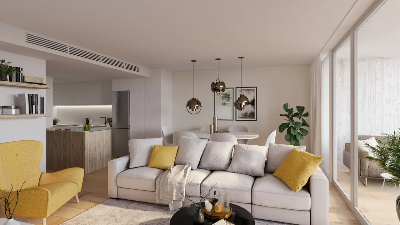 Sal&oacute;n-Cocina Residencial Aurum