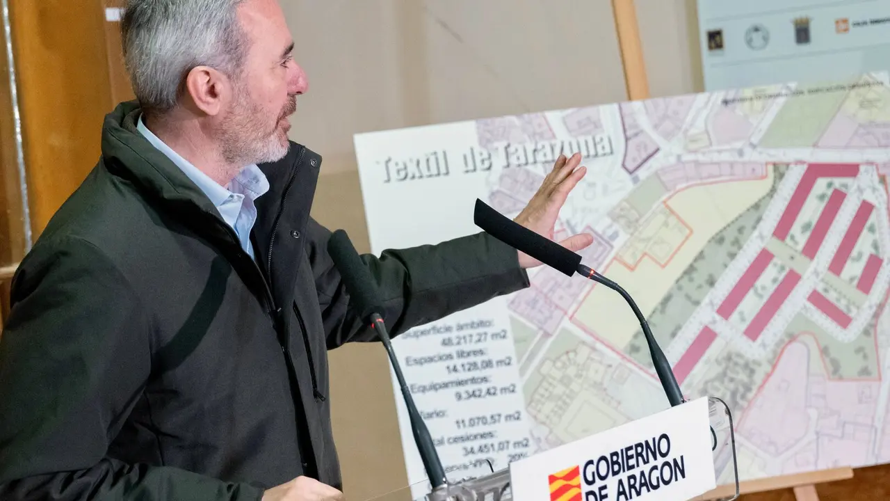 El presidente de Arag&oacute;n, Jorge Azc&oacute;n, en Tarazona