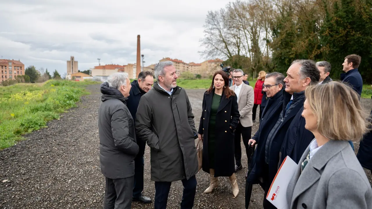 Jorge Azc&oacute;n en su visita a Tarazona