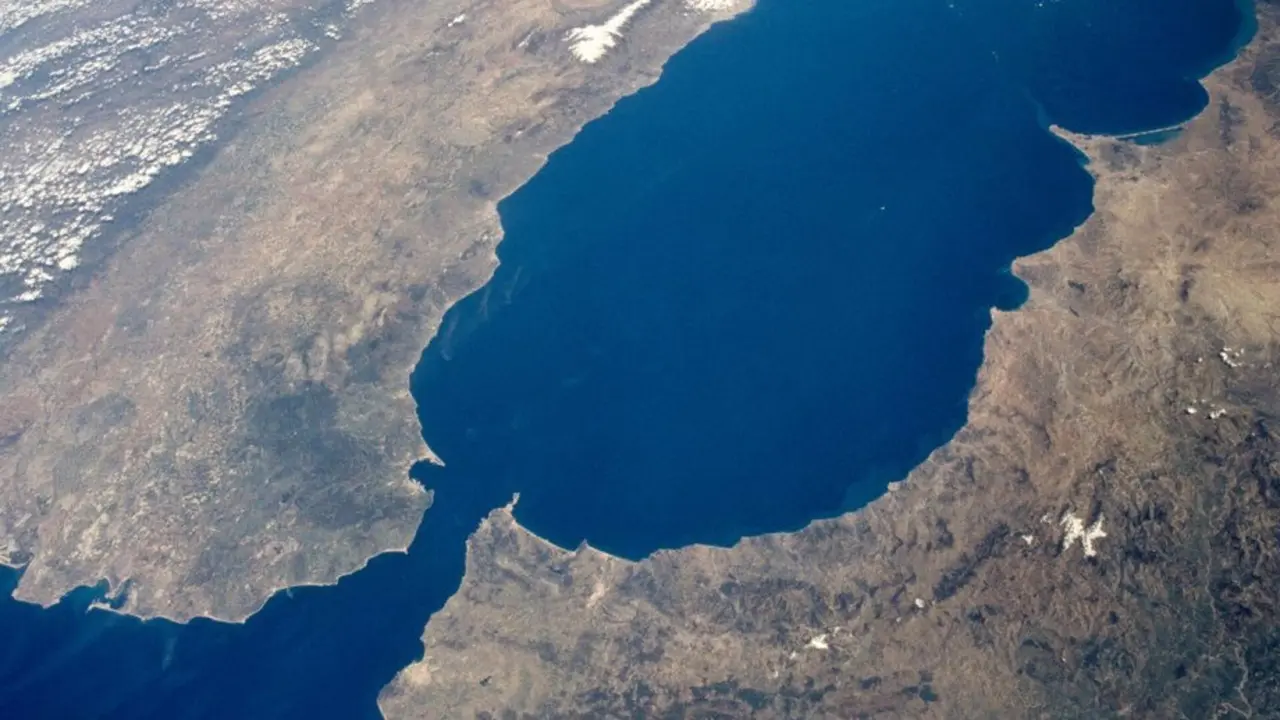 Estrecho de Gibraltar y Mar de Albor&aacute;n / NASA