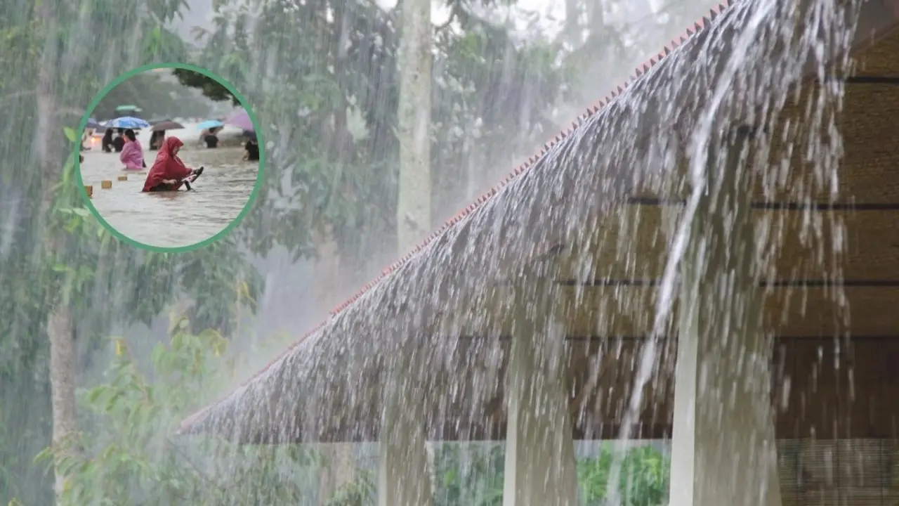 Ejemplo de lluvias torrenciales