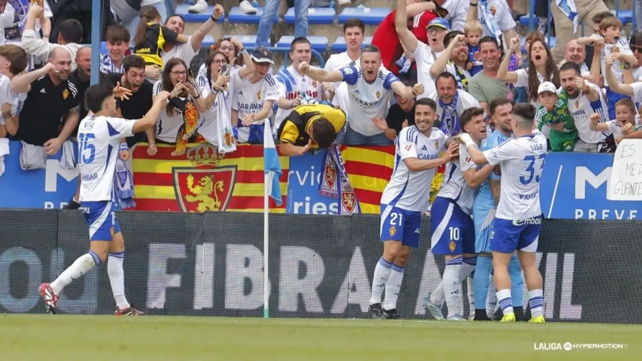 Celebraci&oacute;n gol de Poussin ante el Eibar / LaLiga