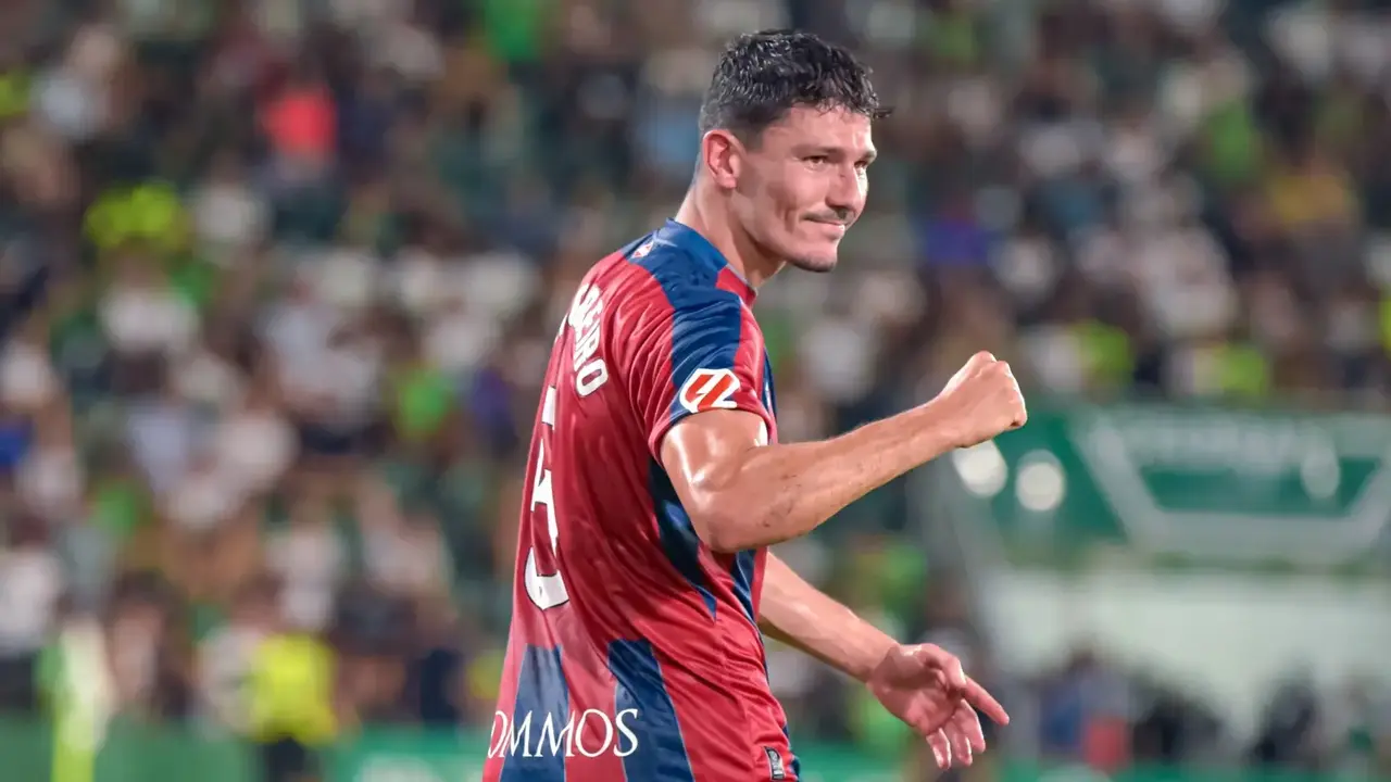 Miguel Loureiro con la SD Huesca / SD Huesca