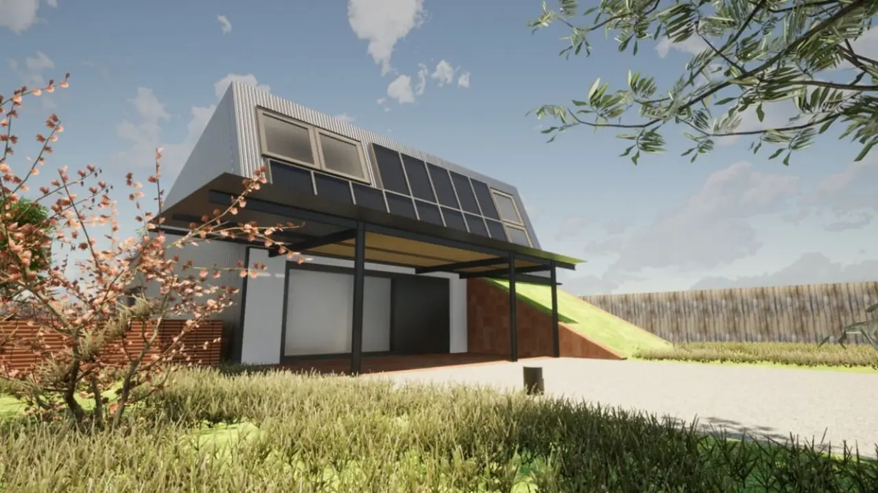 Vivienda NZEB Beatrixenea en Pinseque (Bhaus Arquitectura Eficiente, S.L) &Aacute;ccesit a Mejor iniciativa de edificaci&oacute;n sostenible en Arag&oacute;n el a&ntilde;o pasado.