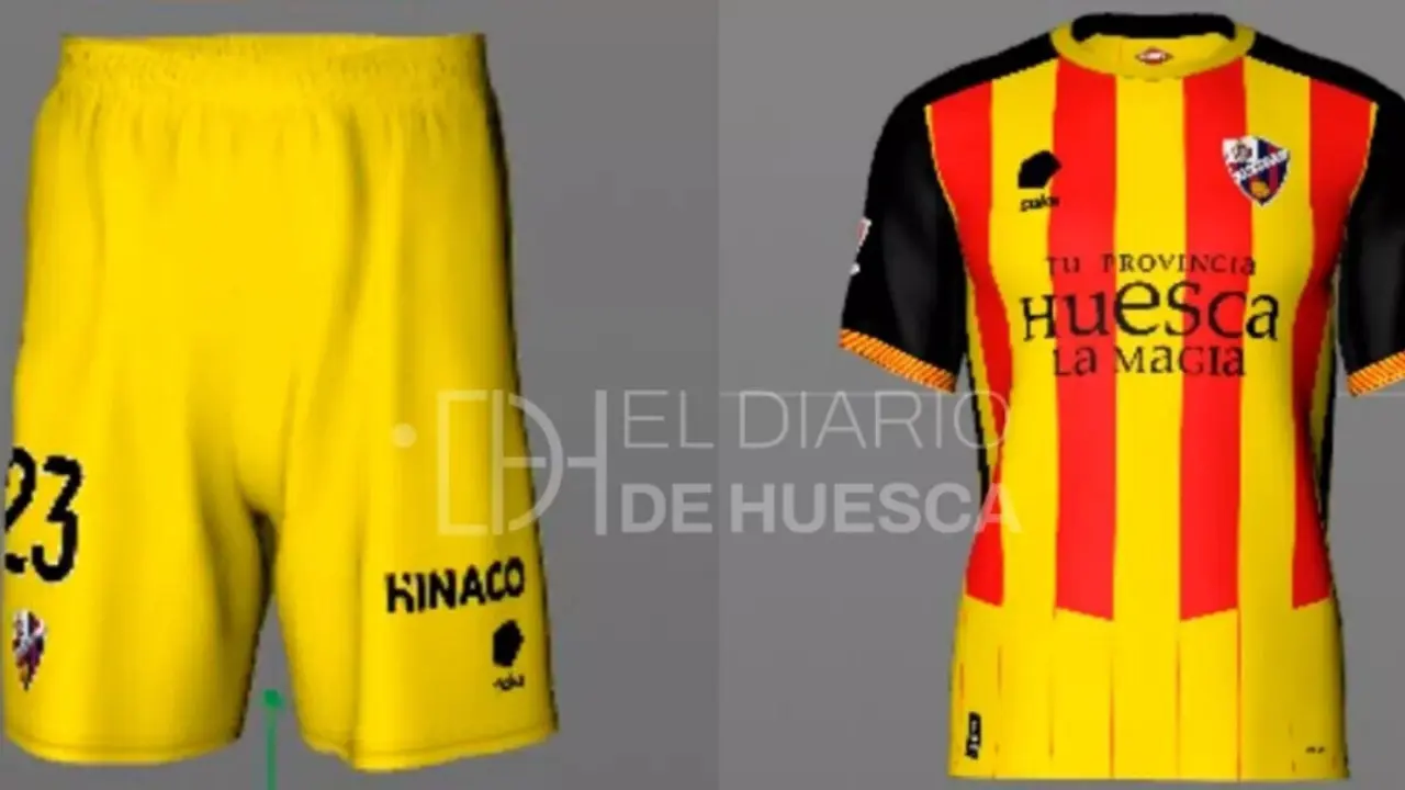 Nueva camiseta del SD Huesca, v&iacute;a Diario de Huesca