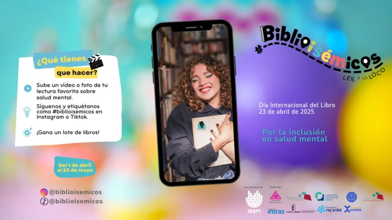 Campa&ntilde;a 'Bibliois&eacute;micos', de la Red ISEM por la inclusi&oacute;n de la salud mental.
