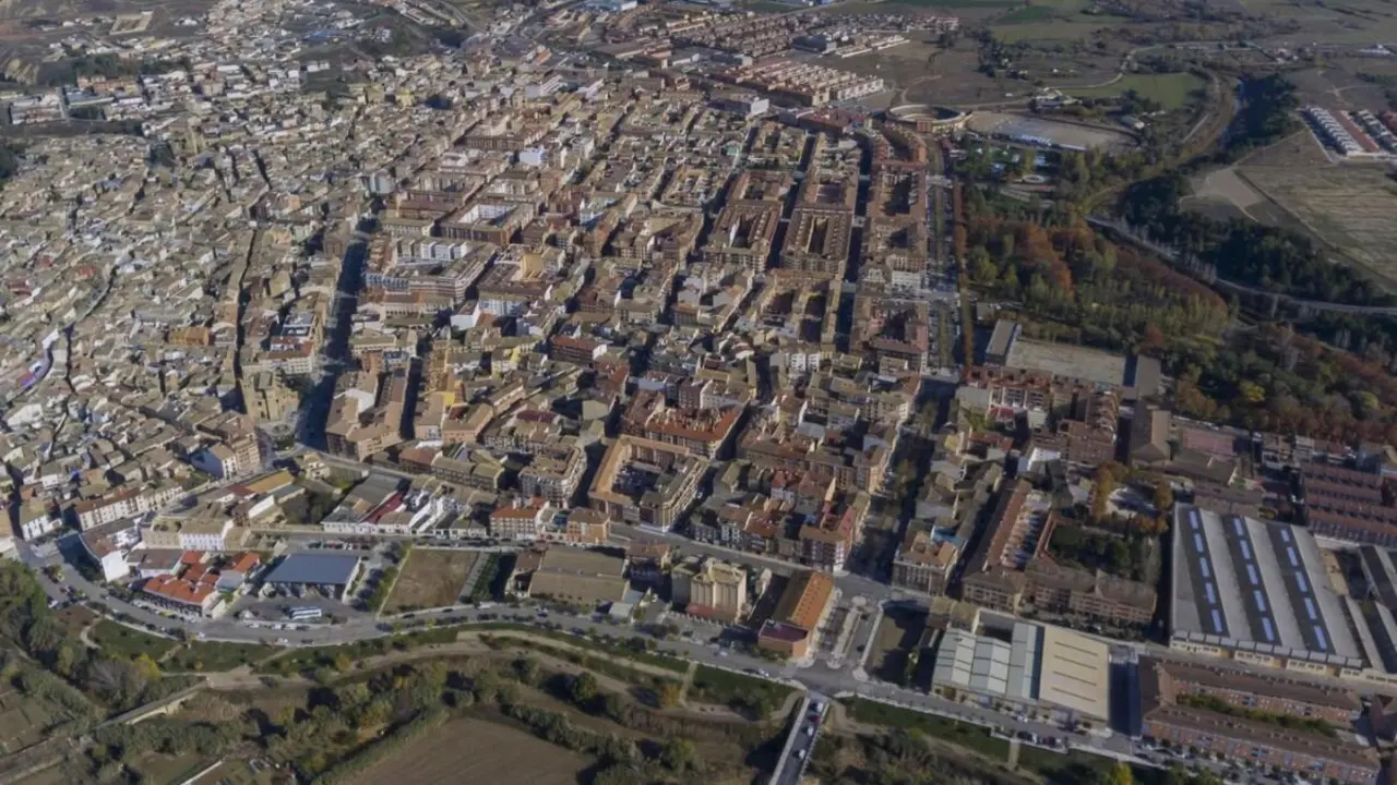 Vista a&eacute;rea de Ejea de los Caballeros