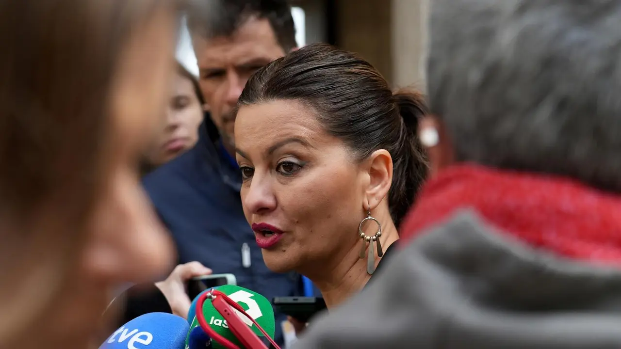 La ministra de Juventud e Infancia, Sira Rego, ofrece declaraciones a los medios en la Comunitat Valenciana, a 11 de abril de 2025, en Valencia, Comunitat Valenciana (Espa&ntilde;a). - Eduardo Manzana - Europa Press