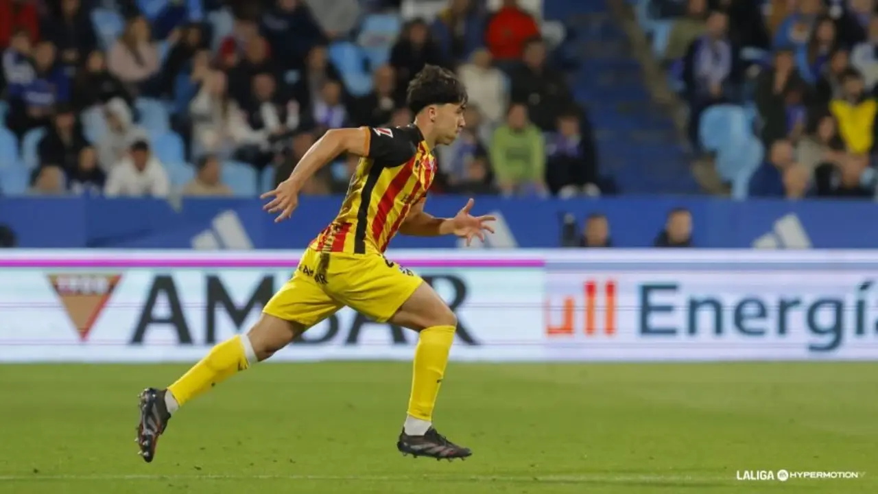 Debut de Jaime Escario ante el Real Zaragoza / LaLiga
