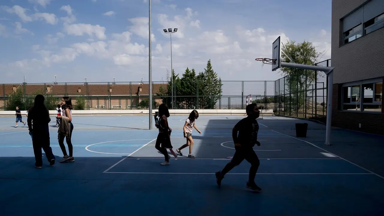 Varios ni&ntilde;os en el patio del colegio. / EP