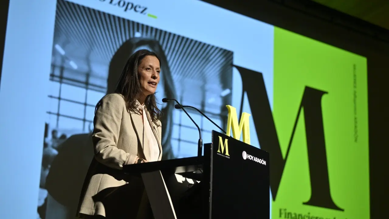 Roc&iacute;o L&oacute;pez en la gala de los Premios Mujeres Influyentes de Arag&oacute;n. /Marcos Cebri&aacute;n para HOY ARAG&Oacute;N