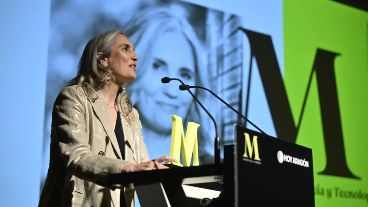 Mar&iacute;a Fern&aacute;ndez galardonada en los Premios Mujeres Influyentes de Arag&oacute;n 2025. /Marcos Cebri&aacute;n para HOY ARAG&Oacute;N