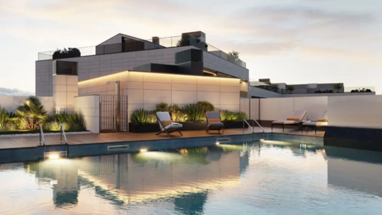 Piscina de Atrium Residencial. / Arag&oacute;n Siglo XXI